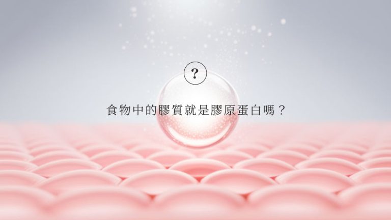 食物中的膠質就是膠原蛋白嗎？